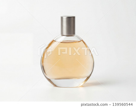 Elegant perfume bottle with golden liquid glass bottle personal care white background round bottle glass container women s perfume men s cologne fragrance bottle beauty product cosmetic pack Elegant perfume bottle with golden liquid glass bottle personal care white background round bottle glass container women s perfume men s cologne fragrance bottle beauty product cosmetic pack 139560544