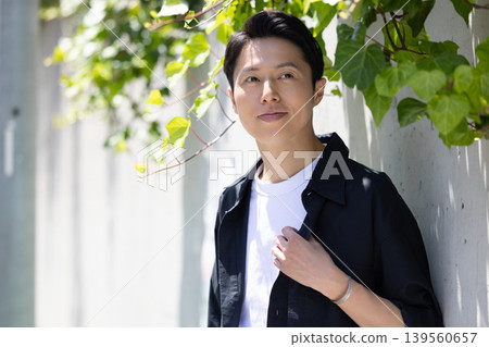 Beauty image: Middle-aged man walking outdoors 139560657