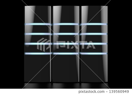 3D modern black servers with LED lights - great for topics like datacenter/ hosting/ storage etc. 3D modern black servers with LED lights - great for topics like datacenter/ hosting/ storage etc. 139560949