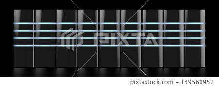 3D modern black servers with LED lights - great for topics like datacenter/ hosting/ storage etc. 3D modern black servers with LED lights - great for topics like datacenter/ hosting/ storage etc. 139560952