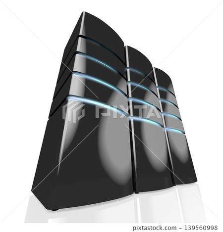 3D modern black servers with LED lights - great for topics like datacenter/ hosting/ storage etc. 3D modern black servers with LED lights - great for topics like datacenter/ hosting/ storage etc. 139560998