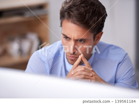 Professional man in office, thinking and productivity, lawyer busy with research, review and analysis. Business, brainstorming and corporate mission with attorney in workplace, expert and solution Professional man in office, thinking and productivity, lawyer busy with research, review and analysis. Business, brainstorming and corporate mission with attorney in workplace, expert and solution 139561184