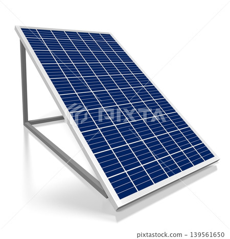 Solar panels concept - 3D illustration Solar panels concept - 3D illustration 139561650
