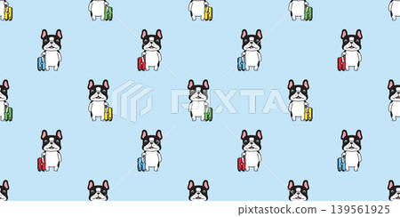 french bulldog dog seamless pattern travel bag Suitcase Luggage Baggage sunglasses traveller puppy pet cartoon vector gift wrapping paper repeat wallpaper tile background doodle illustration isolated french bulldog dog seamless pattern travel bag Suitcase Luggage Baggage sunglasses traveller puppy pet cartoon vector gift wrapping paper repeat wallpaper tile background doodle illustration isolated 139561925