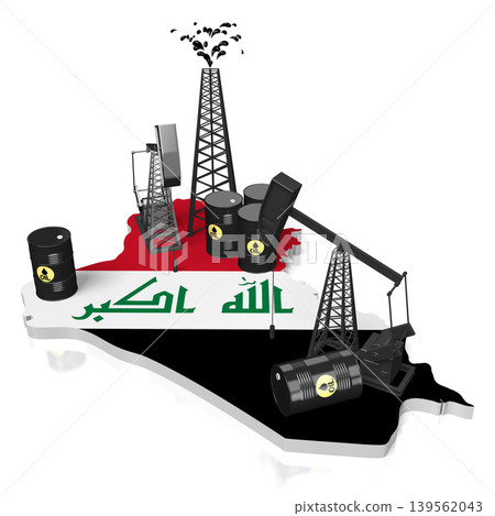 Oil extraction wells in Iraq Oil extraction wells in Iraq 139562043