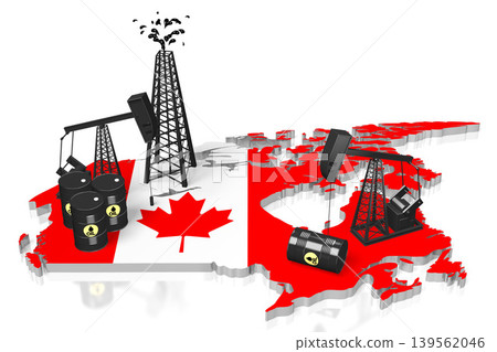 Oil extraction wells in Canada Oil extraction wells in Canada 139562046
