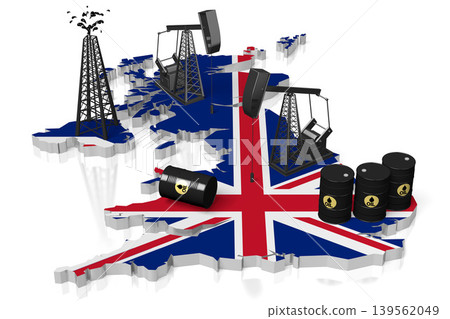Oil extraction wells in United Kingdom Oil extraction wells in United Kingdom 139562049