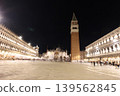 Night view of St. Mark's Square in the old town of Venice, Italy 139562845