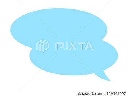 Simple speech bubbles, outstanding speech bubbles, cloud-shaped speech bubbles Simple speech bubbles, outstanding speech bubbles, cloud-shaped speech bubbles 139563907