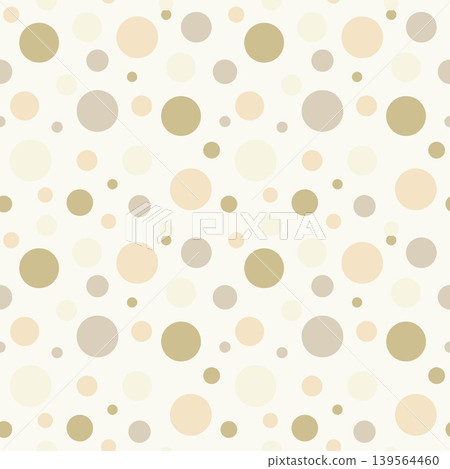 Neutral Polka Dot Seamless Pattern in Beige Tones Neutral Polka Dot Seamless Pattern in Beige Tones 139564460