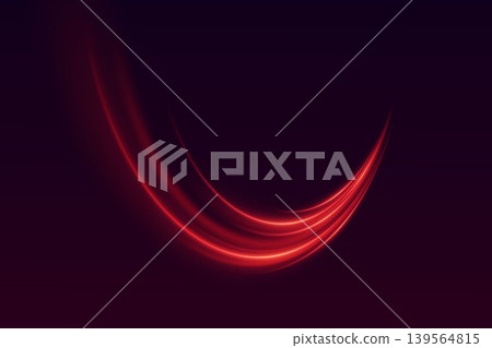 Red light streaks creating dynamic speed and abstract energy on dark background Red light streaks creating dynamic speed and abstract energy on dark background 139564815