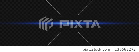 Blue light line effect crossing transparency, creating technology glow border 139565272