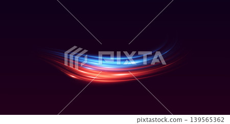 Abstract glowing light trails creating dynamic movement and digital energy flow Abstract glowing light trails creating dynamic movement and digital energy flow 139565362