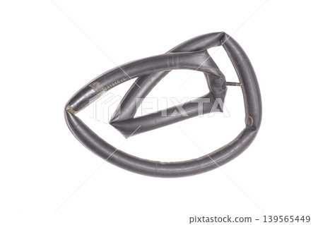 Camera bicycle after repair isolated on white background Camera bicycle after repair isolated on white background 139565449