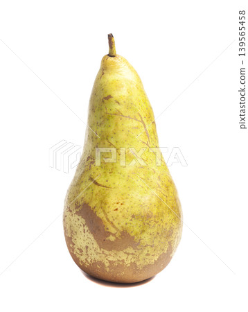 Green pear isolated on white background Green pear isolated on white background 139565458