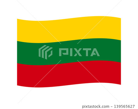 Illustration material of the Lithuanian flag 4 Illustration material of the Lithuanian flag 4 139565627