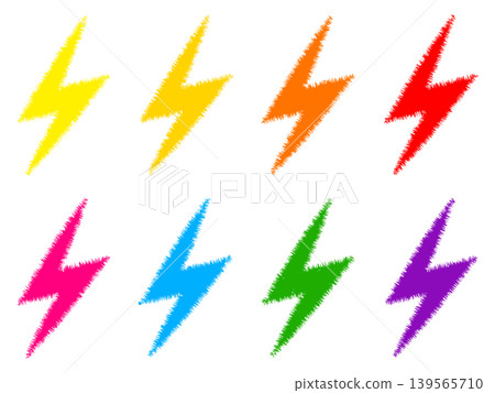 Lightning bolt illustration set 4 Lightning bolt illustration set 4 139565710