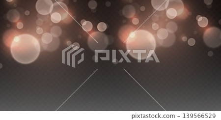 Glowing bokeh lights creating an abstract festive atmosphere with soft light effect 139566529