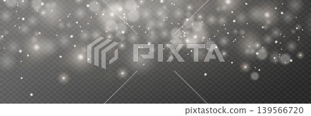 Abstract overlay of glittering particles, sparkling dust, and falling snowflakes Abstract overlay of glittering particles, sparkling dust, and falling snowflakes 139566720