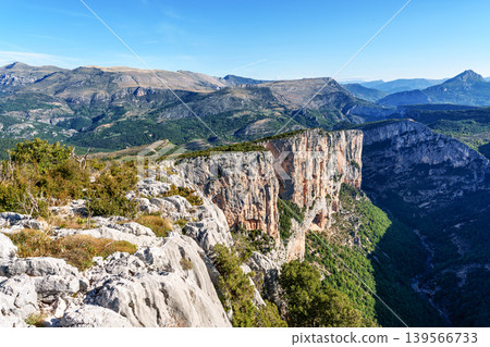 Verdon Gorge, Gorges du Verdon in French Alps, Provence, France. Amazing landscape of the famous canyon 139566733