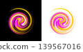 An abstract composition depicting a dynamic spiral 139567016