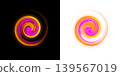 An abstract composition depicting a dynamic spiral 139567019