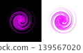 An abstract composition depicting a dynamic spiral 139567020