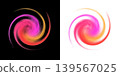 An abstract composition depicting a dynamic spiral 139567025