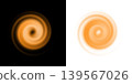 An abstract composition depicting a dynamic spiral 139567026