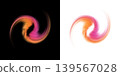 An abstract composition depicting a dynamic spiral 139567028
