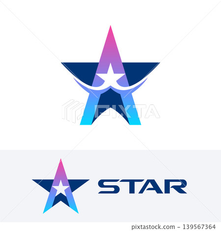 Letter A Star Icons or Logos Letter A Star Icons or Logos 139567364
