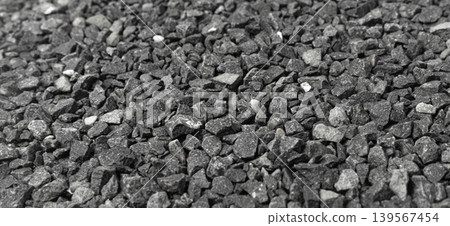Gravel Pieces Mix Texture Background, Grey Coarse Sand Pattern, Granular Stones Mockup, Grit Sand Gravel Pieces Mix Texture Background, Grey Coarse Sand Pattern, Granular Stones Mockup, Grit Sand 139567454