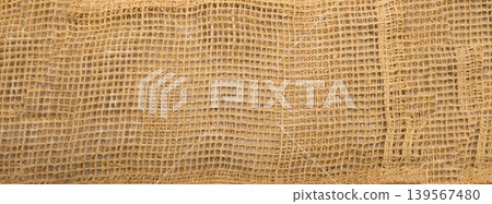 Burlap or Old Linen Canvas Background 139567480