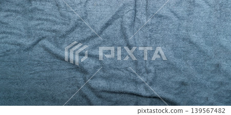 Gray hotel towel wave texture or material close up 139567482