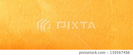 Orange Microfiber Cleaning Cloth Texture Background Top View 139567486