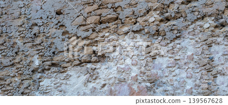 Old Stone Wall Texture Background, Rock Blocks Wall, Ancient Bricks Fence, Retro Stonewall 139567628