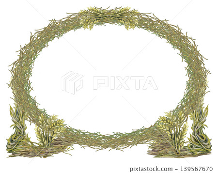 Watercolor wheat and hay frame in a soft oval shape with empty center. Natural botanical style and muted tones make it ideal for text placement, invitations, packaging, branding, and organic product d Watercolor wheat and hay frame in a soft oval shape with empty center. Natural botanical style and muted tones make it ideal for text placement, invitations, packaging, branding, and organic product d 139567670