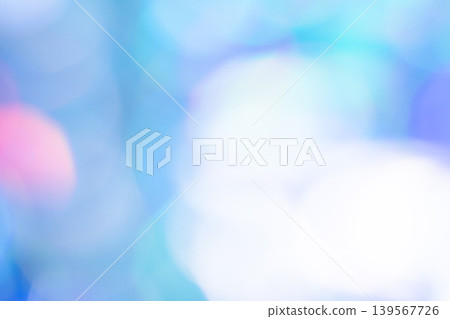 Blue-toned abstract bokeh background material 139567726