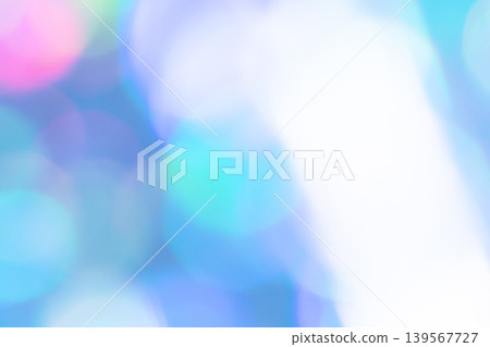 Blue-toned abstract bokeh background material 139567727