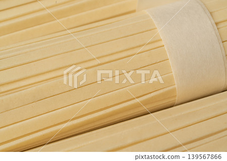 Wheat soba closeup, raw udon noodles 139567866