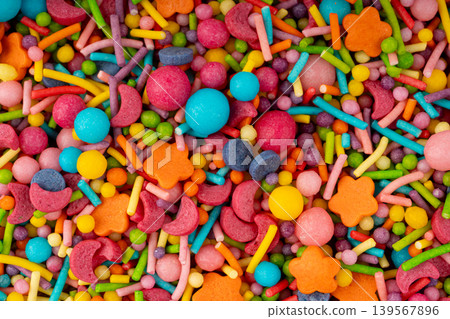 Candy Sprinkle Texture Background 139567896