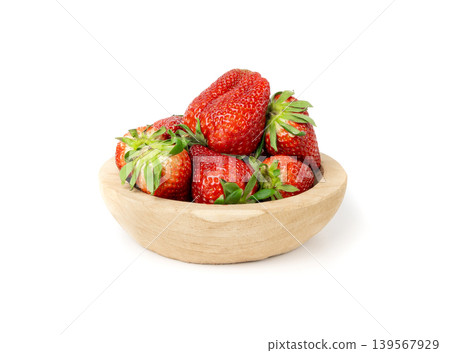 Fresh strawberry isolated, whole ripe straw berry, red juicy imperfect strawberri with green leaves Fresh strawberry isolated, whole ripe straw berry, red juicy imperfect strawberri with green leaves 139567929