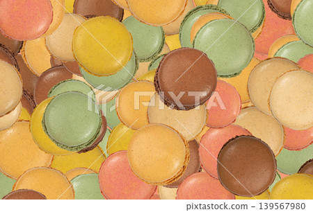 Macaron Cake Set Pattern, Macaroon Cookie Macaron Cake Set Pattern, Macaroon Cookie 139567980