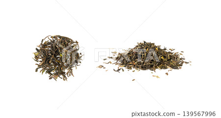 Black Tea Leaves Isolated, High Quality Black Tea Pile, Dry Organic Indian Drink, Black Tea Leaves on White Black Tea Leaves Isolated, High Quality Black Tea Pile, Dry Organic Indian Drink, Black Tea Leaves on White 139567996