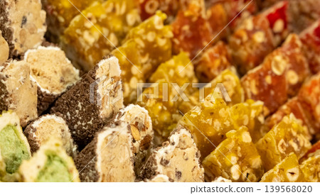 Turkish delight cuts pattern Turkish delight cuts pattern 139568020
