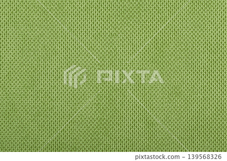Green fabric cotton texture. Textile background fabric 139568326