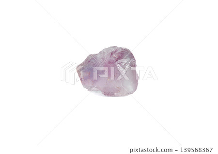 Amethyst mineral stone macro on white background Amethyst mineral stone macro on white background 139568367