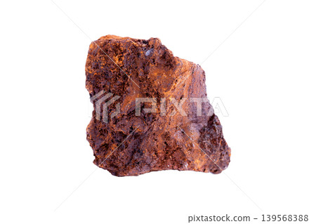 siderite mineral stone on a white background siderite mineral stone on a white background 139568388