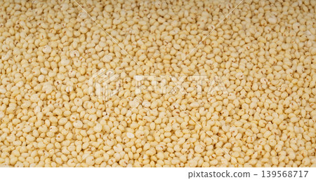 Puffed millet textured background Puffed millet textured background 139568717