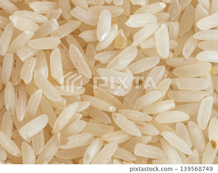 White rice grains texture background White rice grains texture background 139568749
